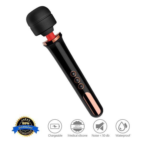 Electric Magic Wand Massager Powerful Personal Wand Massager Cordless Handheld Body Therapeutic Massage for Back Neck Shoulder