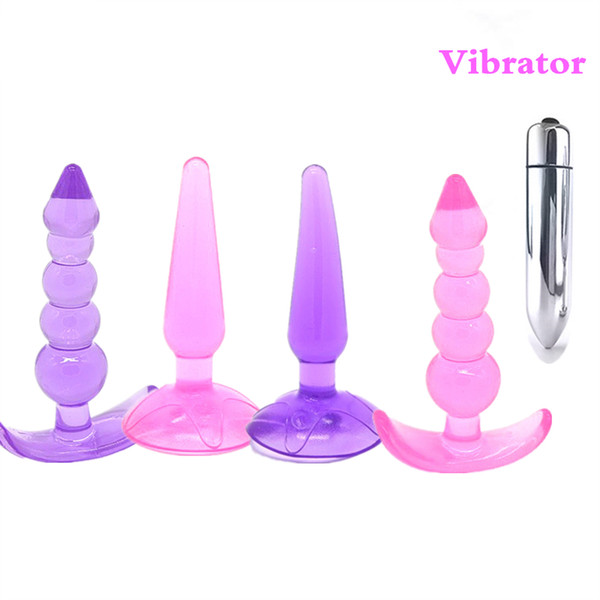 Sweet Magic Soft for Beginner Anal/Vagina Plug,Erotic Mini Prostate Massager, 10 Speed Bullet Vibrador Butt Plug,Sex Toys For Adult Game