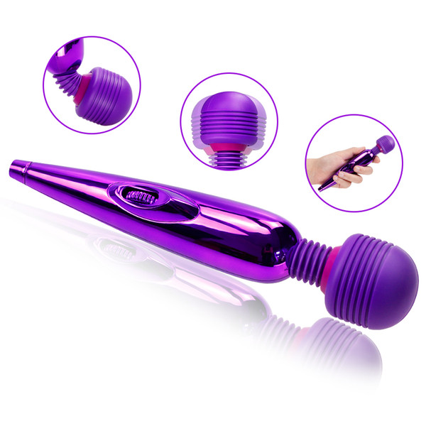 Full Body Massage Powerful Wand AV Vibrators for Women USB Charge Eletric Massager Vagina Clitoris Stimulator Sex Toy for Adult Masturbator