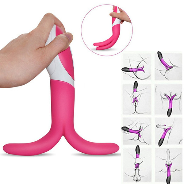 Purple Vibrators Electric Massagers Multi Speeds Silicone Dual Motors Vibrating Full Body Massager USB Recharge Vibration Sex Toys for Women