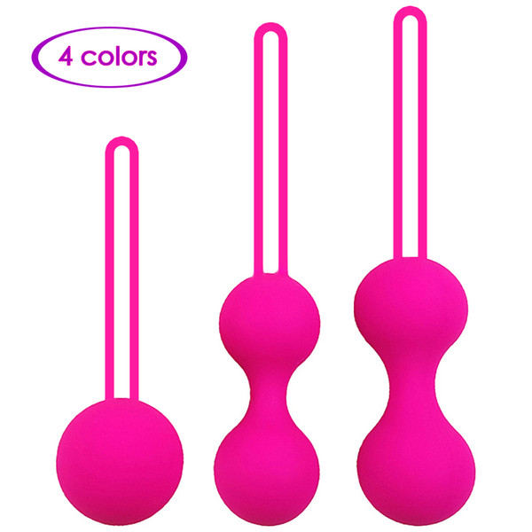 Safe Silicone Vagina Balls Smart Kegel Ball Geisha Ben Wa Ball Vaginal Tighten Exercise Eggs Vibrator Sex Toys for Women