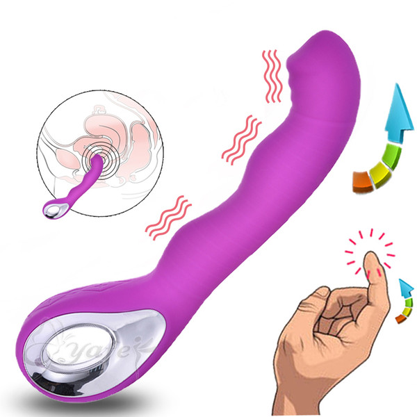 GUIMI 10 speed G Spot Vibrator Rechargeable Clitoral Stimulator Vibrating Dildo Wand Massager Adult Intimate sex toys for Wo
8000
men