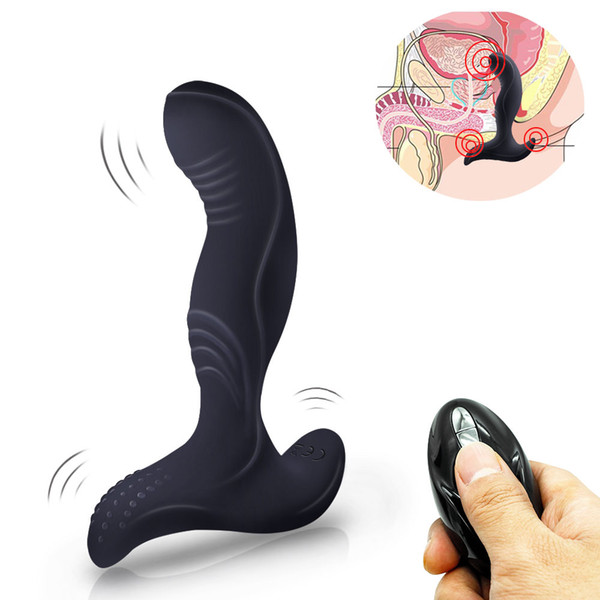GUIMI Remote Anal Plug Vibrator Prostate Massager Anal Expander Adult Sex Toys for Men Silicone Butt Plug Tail Male Masturbator