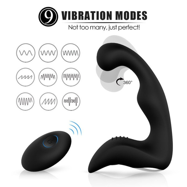 Vibrating Anal Plug Dildo Vibrator Remote Prostate Massager For Male