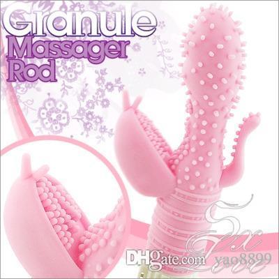 Wholesale - 66 functions rabbit vibrator with clitoris stimulator and g-spot Rolling sex toy vibrator for women