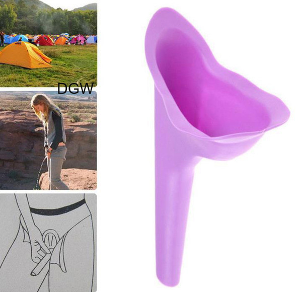 lady Women Urinal Travel kit Outdoor Camping Soft Silicone Urination Device Stand Up & Pee Female Urinal Toilet