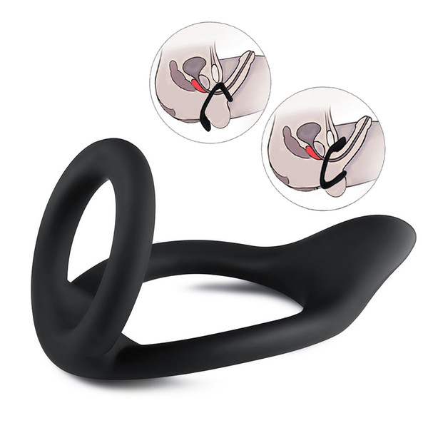 Silicone Cock Rings Penis Enlarger Stronger and Delaying Ejaculation Rings to Prolonging Climax Sex Toys for Men with Flexible size DHL free