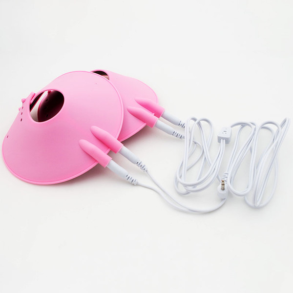 Electric Shock Breast Enlargement Vacuum Nipple Pumps Sex Toy for Adult