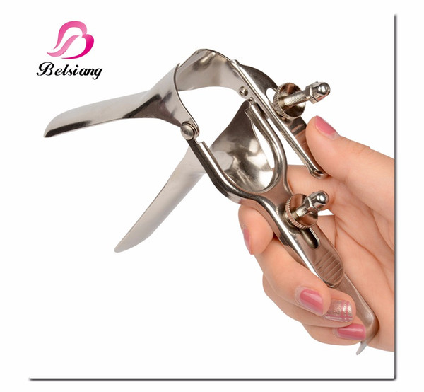 Hot Medical Themed Toys Stainless Steel Expansion Yin Voyeuristic Device Vaginal Dilators Colposcope Speculum Anal Sex Products