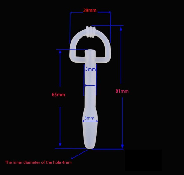 New Design Clear Beginner's Silicone Urethral Sound Penis Stretching Sex Toys Catheters Tube Penis Plug , Sex toys for men.