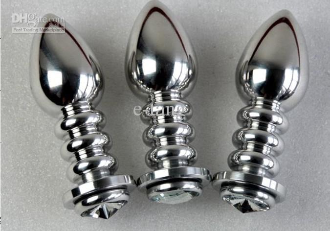 3pcs bdsm Stainless steel Anal plug Adult product Sexual abuse sex toy couple