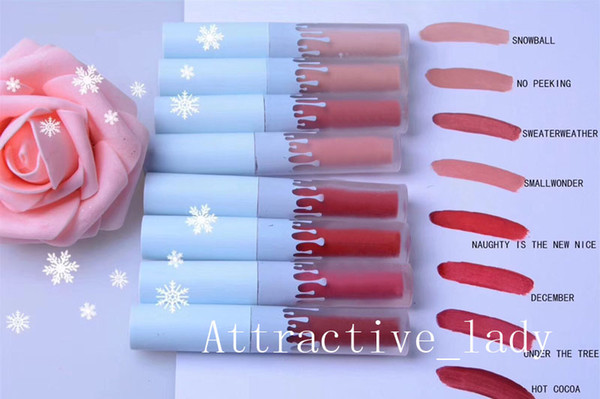 New Lipgloss 8 color =1set High-quality Lipgloss BABY ITS COLD OUTSIDE Matte Lipgloss edition DHL