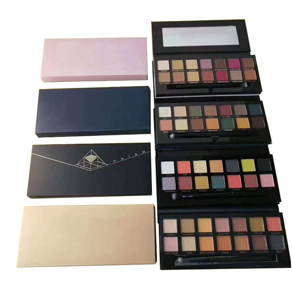 NEW makeup perfect Eyeshadow Pink yellow black green Purple box 7 styles Matte Eyeshadow palette free shipping