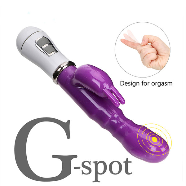 Battery Charger Electric Vibration G-Spot Waterproof Rabbit Vibrator Vibrating Stick Toys For Women Lady Adult Sex Products