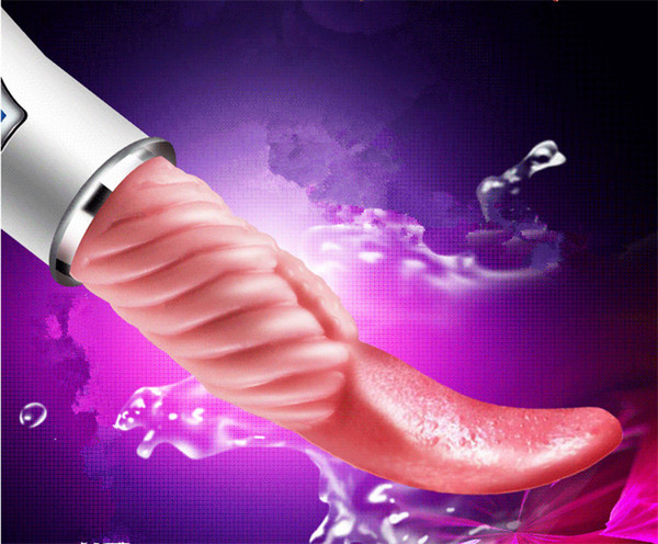 12 diferent Thrusting manner vibrator Mobile honey tongue massage vibrator sex toys for women with inflatable dolls