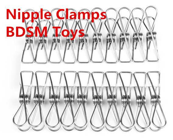 bdsm labia clamp nipple torture clamps Clips breast bondage gear Slave Trainer adult Sex Toys 10pair/lot