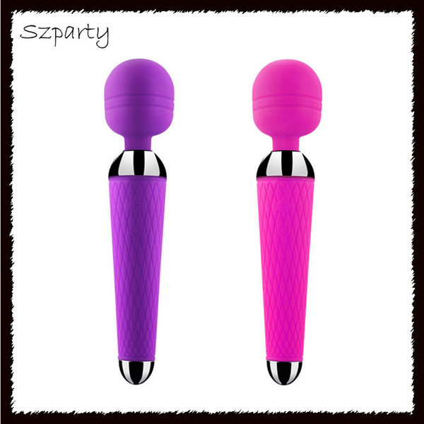 10 Speeds Adult Sex Toys for Woman USB Rechargeable Oral Clit Vibrators for Women AV Magic Wand Vibrator G-spot Massager Sexy Relaxed Toys