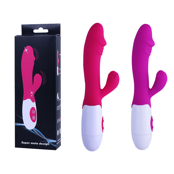 30 Speeds Dual Vibration G-spot Vibrator Simulation Dildo Rabbit Vibrators Waterproof Dildo Massager Sex Toys for Women