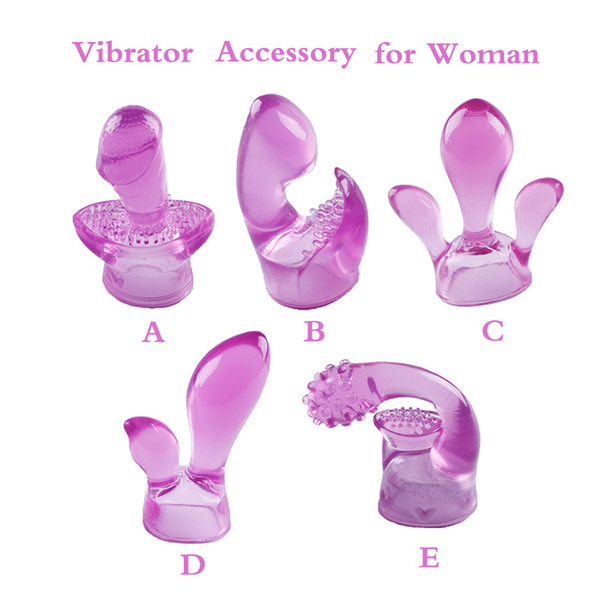 5Pcs /Pack Vibrator Sex Toys For Women AV Rod Accessories Is Massager Head Caps,Magic Wand Attachments