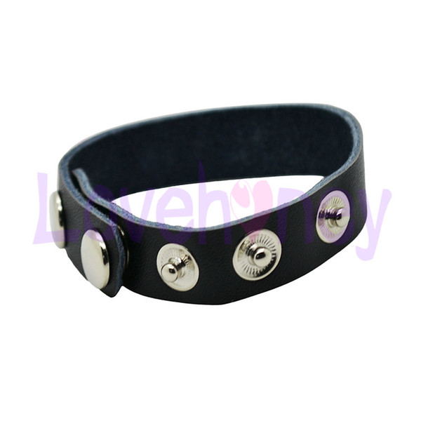 Adjustable Size PU Leather Cock Rings, Male Sex Toys Penis Rings Erotic Sex Products