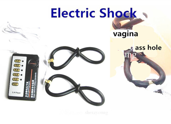 Electro Shock Anal Vaginal Stimulation BDSM Bondage Gear Female Sexual Desire Masturbation Adult Sex Toys for Women