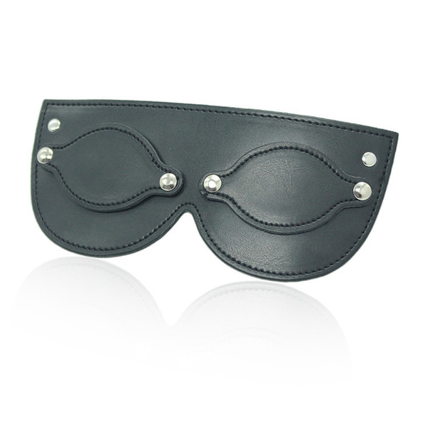 w1021 faux leather eye mask pad, blindfold, Bondage tool, sex toy, bondage dominance slave submission training, sex enhancing toy