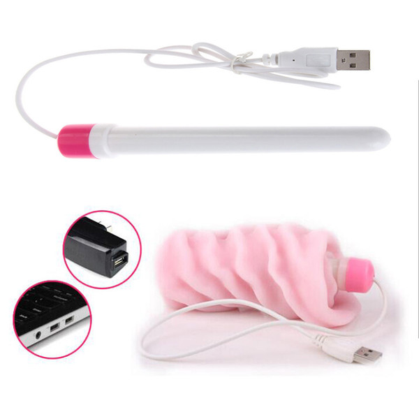 USB Heater Rod For Silicone Vagina Silica Gel Pussy Sex Toys Accessory Masturbation Cup Heating Rod Male Sex Toy Men Dolls Warmer Stick