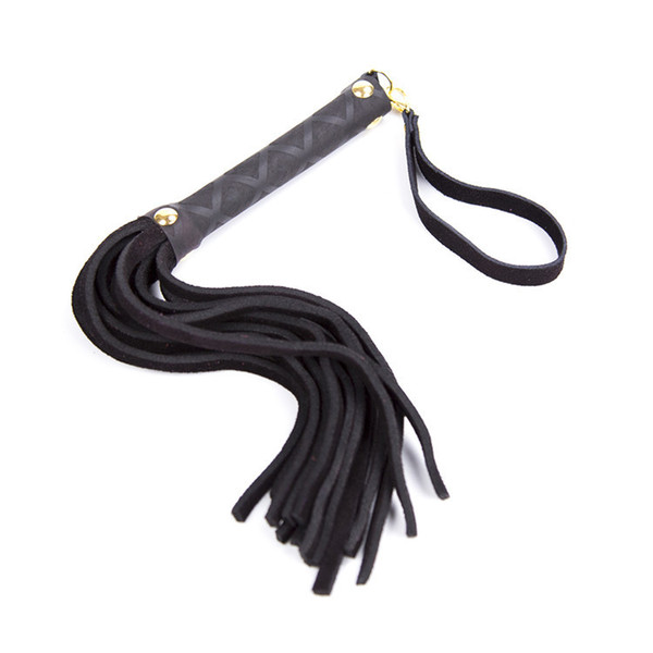 4 Colors Sex Bondage Genuine Leather Whip Adult Playing Flogger Sex Restraint Fetish Training Whip For Couple