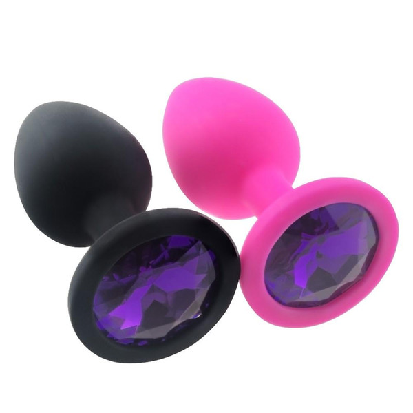 Rhinestone Butt Plug Massager Erotic Hot Sex Toys for Men Woman Adult Products Anal Plug Silicone