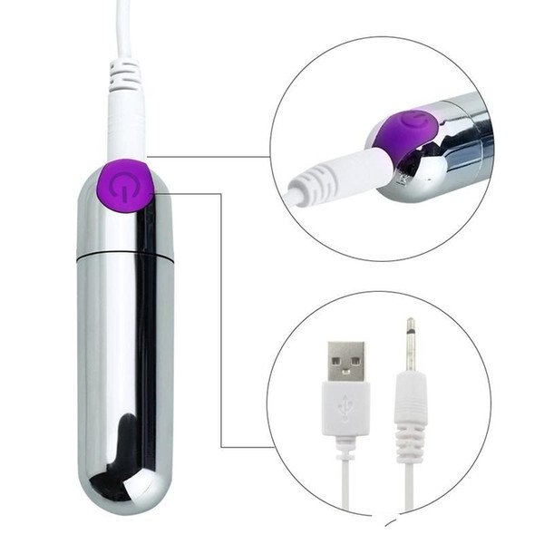 USB Charging Dildo Vibrator 10 Speed Vibrating Jump egg Waterproof Bullet Vibrator Clitoral Stimulation Sex Toys For Women