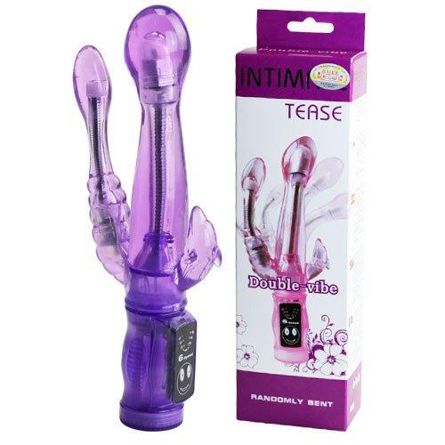 50% OFF, 6 Speed Vibration Rabbit Vibrator, Double Vibe Waterproof G Spot Vibrators, Very Soft Materials Sex Toys, Sex Products