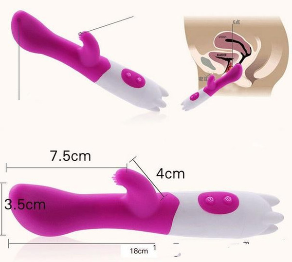 2017 Dual G-spot AV Vibrator Magic Wand Massager Stick Female Masturbator Body Massager Sex Toys for Women