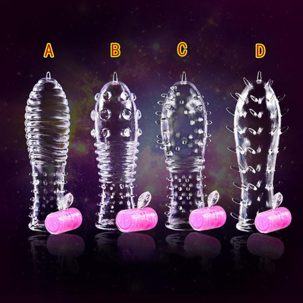 Full Cover Penis Sleeve Reusable Penis Sleeve Cock Ring Sleeves Dildo Extender Sex Toys Sex Products for Men