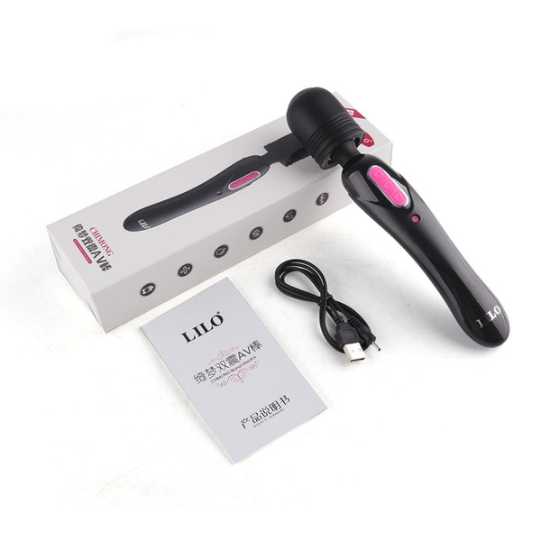 Rechargeable Magic Wand Powerful Body Massager Clitoral Vibrator AV Vibrators Adult Sex Toys for Couples Sex Products