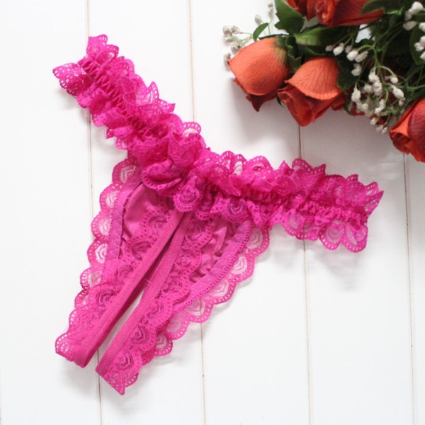 Women ' s open - out hollowed - out funny women ' s underwear lace seduction factory direct sale