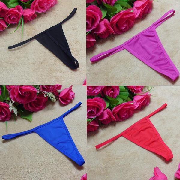 DHL Sexy Lingerie Women Thong Panties T-pants Thong Lingerie Sexy T-pants G-Strings Sexy Underwear Briefs for Female 10 Colors