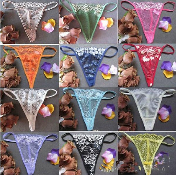 Hot Sale 120pcs/Lot stretched lace thong sexy lady panties women underwear lady thong women t-back lady g-string sexy intimate lingerie -003