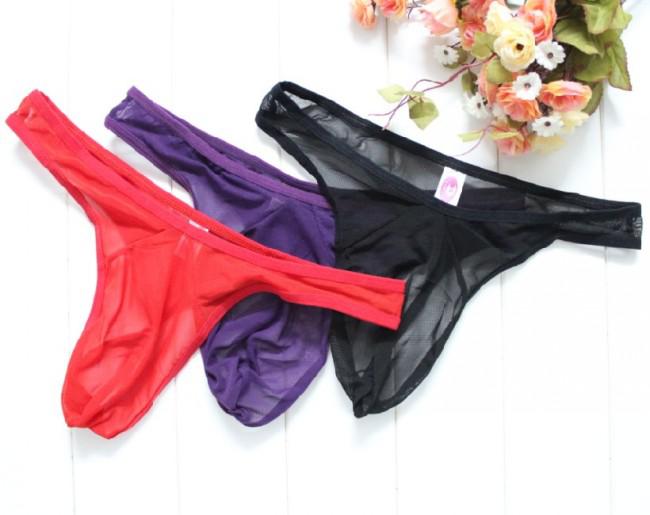 G20 Fashion sexy Clairvoyant outfit mens Sexy Transparent Underpants Sexy Thong 30Pcs lots