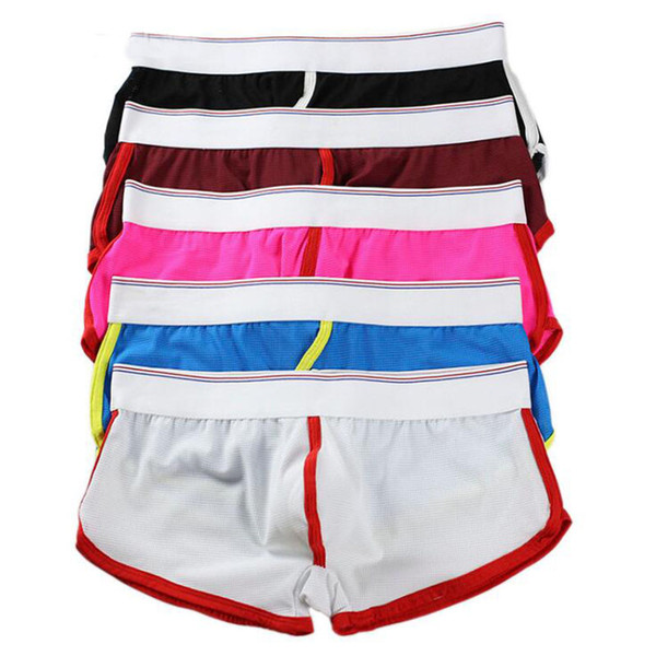 Hot sale Men's Underwear Boxers Mesh Underpants For Men Breathable Panties Sexy Trunks Boxer 4pcs/lot