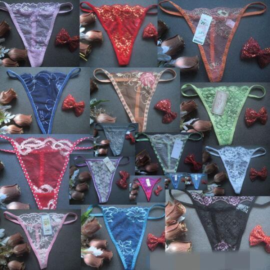 Newest Women Sexy Panties Tangas Lace Transparent Sexy G-Strings And Thongs Underwear T-pants Lingerie Panties D0136