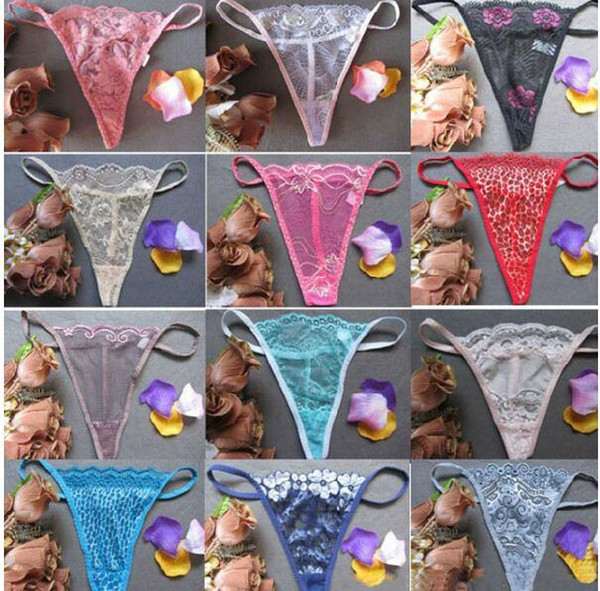 Newest Women Sexy Panties Tangas Lace Transparent Sexy G-Strings And Thongs Underwear T-pants Lingerie Panties 5000pcs