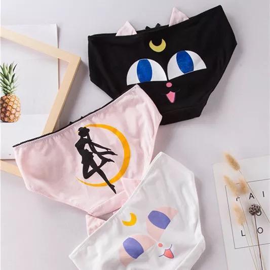 INS HOT Fashion Women Sexy Ladies Cute Ears Soft Underpants Animal Print Lingerie Briefs Hipster Underwear Panties