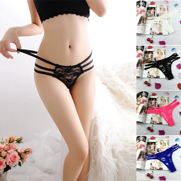 2018 sexy bandage g string thongs women panties underwear briefs lace transparent g-string ropa bragas tangas calcinhas knickers