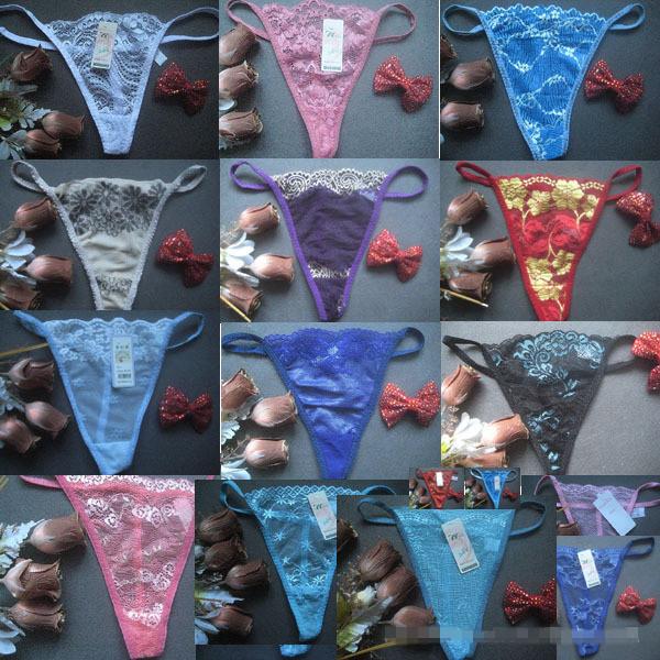 Newest Women Sexy Panties Tangas Lace Transparent Sexy G-Strings And Thongs Underwear T-pants Lingerie Panties