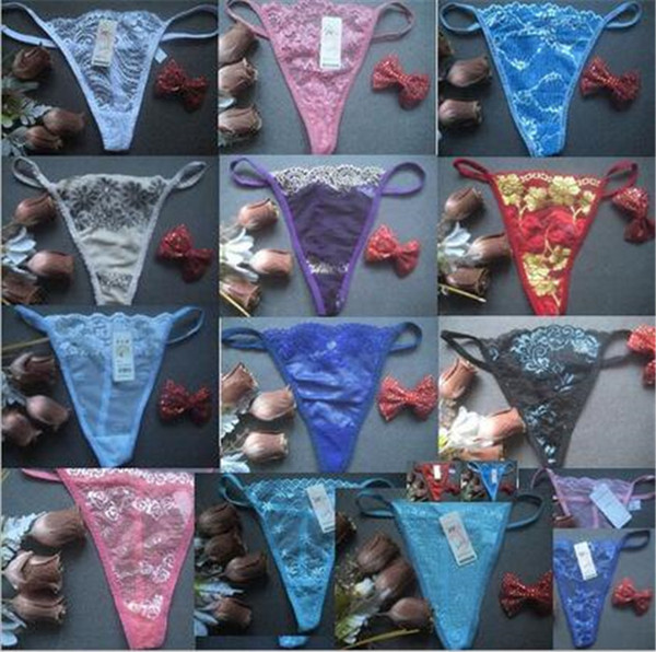 500pcs Women Multicolor Free Size T-pants Lace Lingerie Thong Transparent Temptation Sexy T-pants G-Strings Sexy Underwear Briefs D709