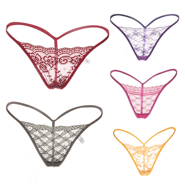 2018 10Pcs Random Sexy Wholesale Women's Mini Briefs Thong Seamless Underwear G-string T-back Lot Bulk Valentine's Day present S109