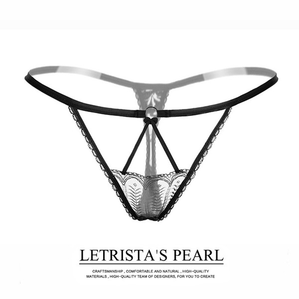 Sexy Panty Women Transparent Lace Elastic Panties Female Hollow Out Thong Underwear Low Waist Temptation G-strings