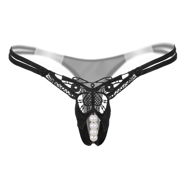 Sexy Transparent Underwear Embroidery Open Crotch Thong Butterfly with Pearls Tangas Women Sexy 
8000
G String Erotic Lingerie Panties