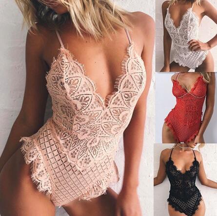 Women lingerie sexy Pyjamas Underwear Bodysuit Erotic Lace Set Lingerie Corset Temptation Intimates Sexy Nightwear Sling Bodysuits