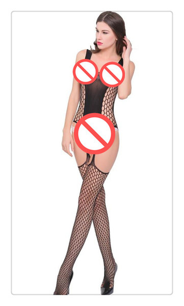 Sexy Lingerie Sexy Underwear Women sexy costumes hot Jacquard Fishnet Stockings Leotard Open Files Netting Mesh(61)